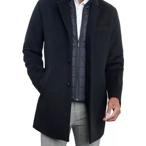 London Fog Men's Classic Black Pea Coat